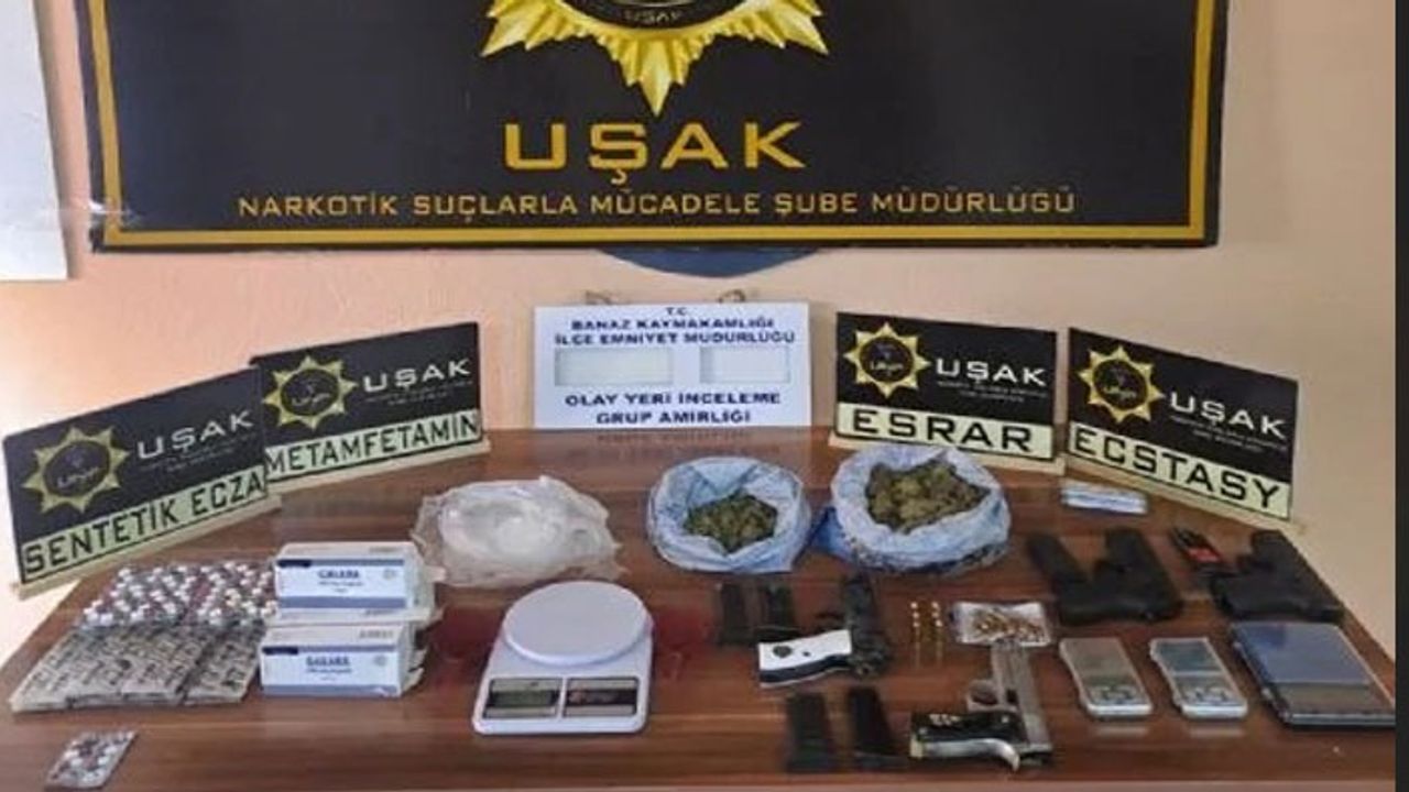 Uşak'ta uyuşturucu operasyonunda 1 kişi tutuklandı
