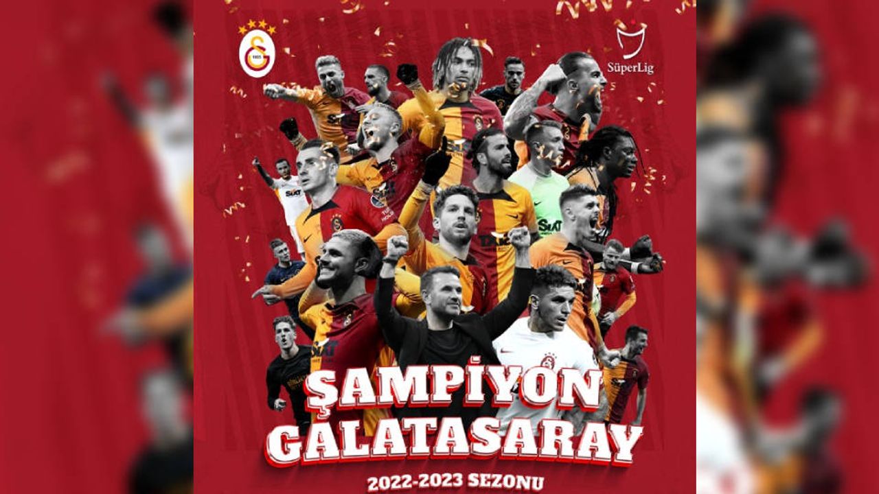 Süper Lig'de Şampiyon Galatasaray