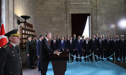 Cumhurbaşkanı Erdoğan Ve Yeni Kabine Üyeleri Anıtkabir'de