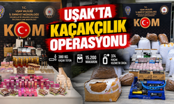 Uşak’ta Kaçakçılık Operasyonu: İş Yeri, Depo ve Eve Eş Zamanlı Baskın
