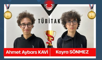 Uşak Fen Lisesi Öğrencilerinden TÜBİTAK Bilim Olimpiyatları'nda Çifte Altın Başarı