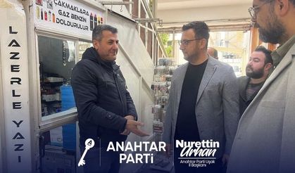 Anahtar Parti Uşak İl Başkanı Urhan’dan esnaf ziyareti