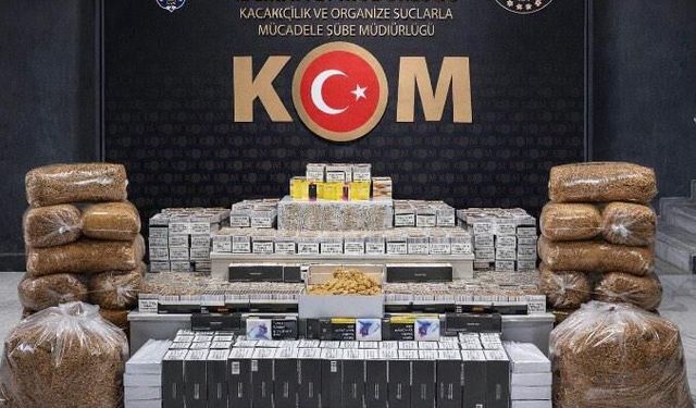 Uşak’ta kaçak tütün operasyonu: "26.200 adet dolu makaron"