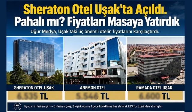 Sheraton Otel Uşak'ta Açıldı. Fiyatlar Gerçekten Pahalı mı? Uğur Medya İnceledi