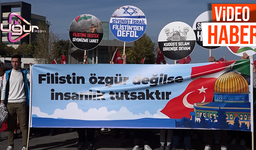 Yüzlerce Genç Filistin İçin Yürüdü