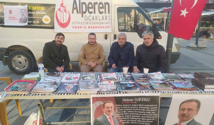 Uşak Alperen Ocakları’ndan Muhsin Yazıcıoğlu’nun Anısına Lokma İkramı