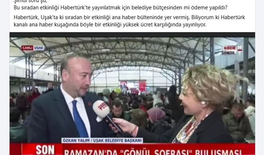 Habertürk yayınına Hakan Savaş’tan soru