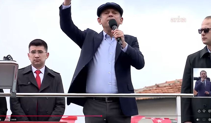 Özgür Özel Kütahya mitinginde Yalım’a değinmedi