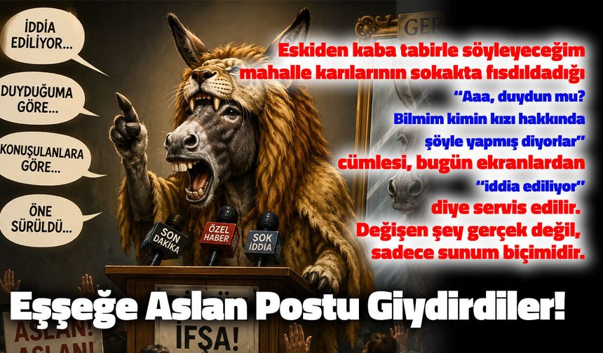 Eşşeğe Aslan Postu Giydirdiler!