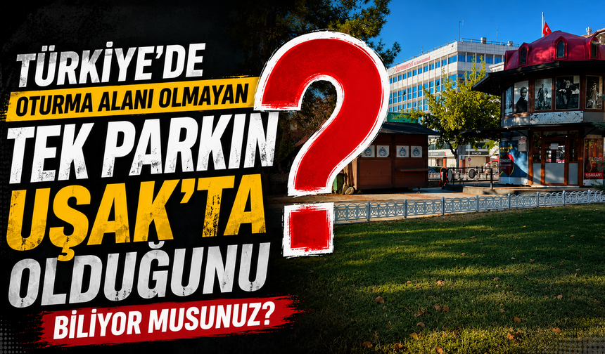 Türkiye’de Eşi Benzeri Yok: İçinde Oturacak Tek Bir Bankın Bile Olmadığı Park