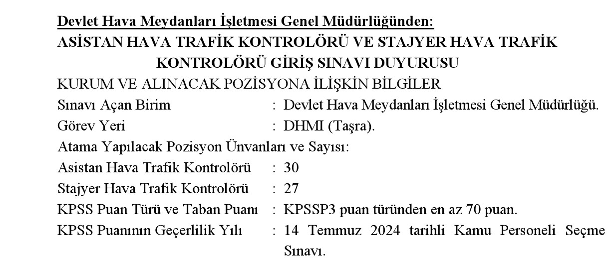 Havalimanı Iş Ilanı