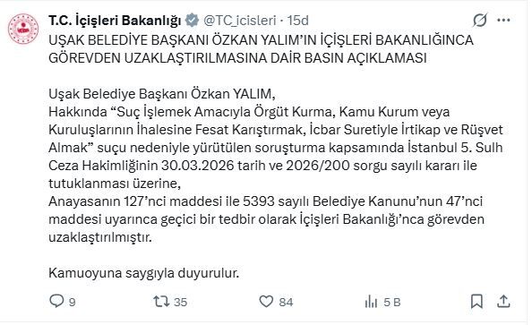 Özkan Yalın Içişleri