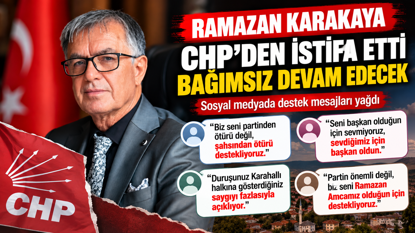 Ramazan Karakaya’ya Destek Mesajları